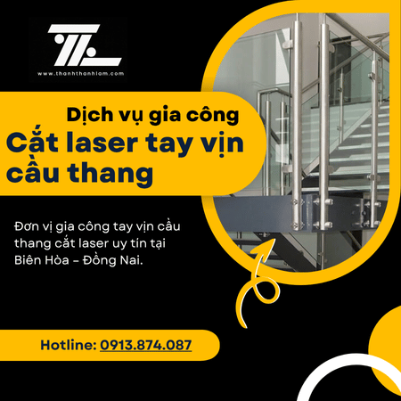 Gia công cắt laser tay vịn cầu thang