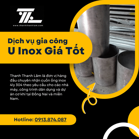 Gia công cuốn ống inox 4ly 304